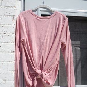 Open / Tie Back Long Sleeve Athletic Top